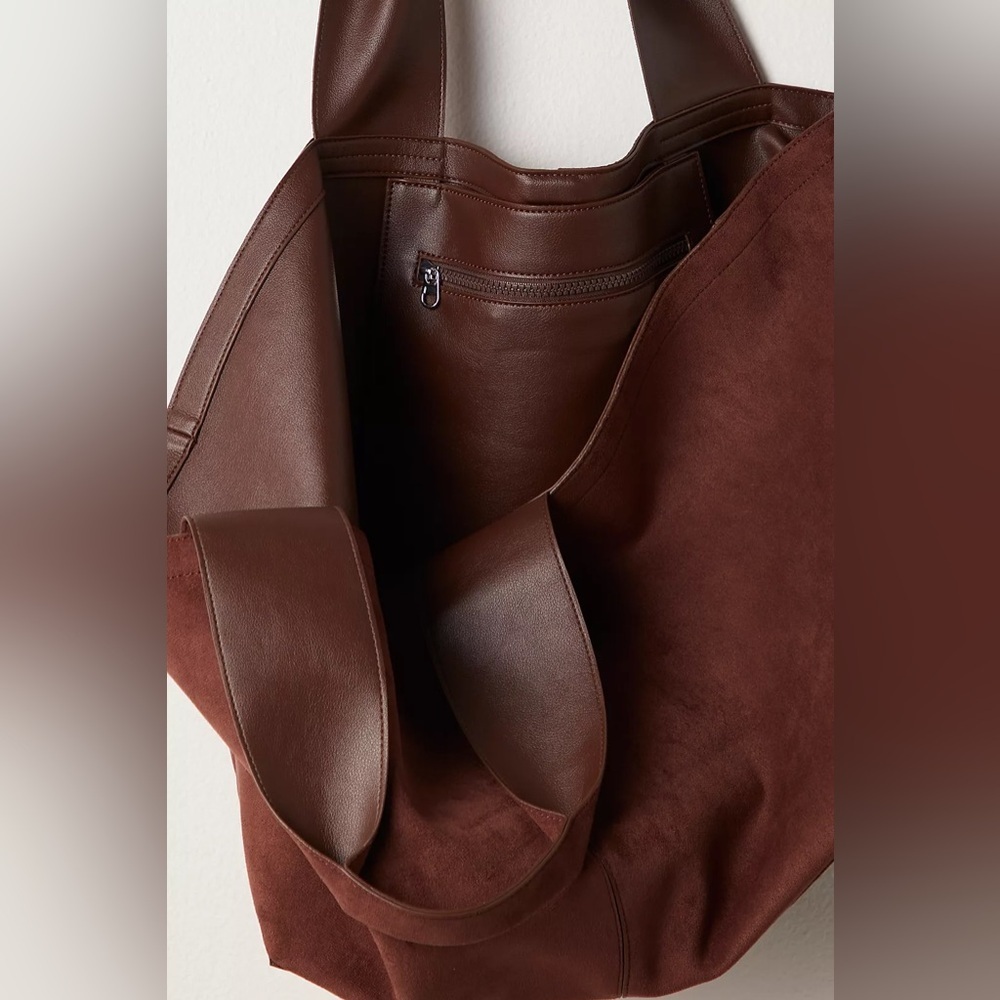 Blair Reversible Vegan Suede Tote - Picture 6 of 10
